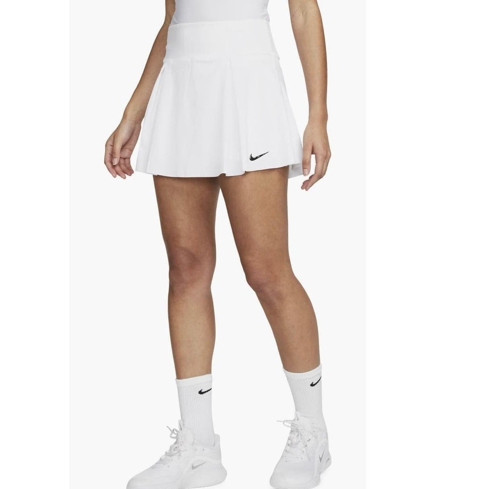 Nike Dri-Fit Advantage White Womens Tennis Skirt